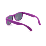 Zonnebril in diverse matte kleuren met zwarte transparante lenzen kleur fuchsia vijfde weergave