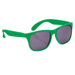 Zonnebril in diverse matte kleuren met zwarte transparante lenzen