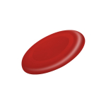 Klassieke frisbee van plastic in diverse kleuren, ideaal voor buitenactiviteiten kleur rood  negende weergave