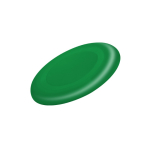 Klassieke frisbee van plastic in diverse kleuren, ideaal voor buitenactiviteiten kleur groen  negende weergave