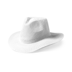 Cowboyhoed van synthetisch materiaal met personaliseerbare band kleur wit  negende weergave