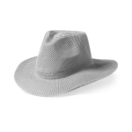 Cowboyhoed van synthetisch materiaal met personaliseerbare band kleur grijs  negende weergave