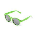 Zonnebril met ronde en zwarte UV400-glazen kleur groen  negende weergave