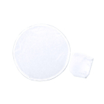 Opvouwbare polyester frisbee met bijpassend hoesje kleur wit  negende weergave