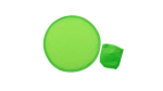 Opvouwbare polyester frisbee met bijpassend hoesje kleur groen  negende weergave