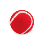 Klassieke rubberen bal voor huisdieren met zachte bekleding kleur rood derde weergave