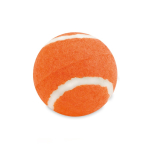 Klassieke rubberen bal voor huisdieren met zachte bekleding kleur oranje tweede weergave