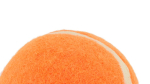 Klassieke rubberen bal voor huisdieren met zachte bekleding kleur oranje  negende weergave