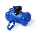 Dispenser met 15 hondenpoepzakjes in botvorm kleur blauw  negende weergave