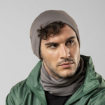 Sportieve wintermuts van polyester en fleece, 280 g/m² kleur grijs sfeerweergave