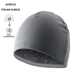 Sportieve wintermuts van polyester en fleece, 280 g/m² vierde weergave