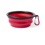 Opvouwbare voer- en drinkbak voor huisdieren, 450 ml kleur rood vierde weergave