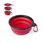 Opvouwbare voer- en drinkbak voor huisdieren, 450 ml kleur rood zesde weergave