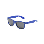 Zonnebril van RPET met zwarte UV400-beschermende glazen kleur blauw  negende weergave