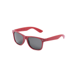 Zonnebril van RPET met zwarte UV400-beschermende glazen kleur rood  negende weergave