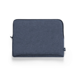 Laptophoes van RPET met volledig gewatteerde binnenkant kleur marineblauw  negende weergave