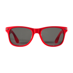 Retro zonnebril ideaal voor buiten met UV400-bescherming kleur rood tweede weergave voorkant