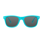 Retro zonnebril ideaal voor buiten met UV400-bescherming kleur pastel blauw tweede weergave voorkant