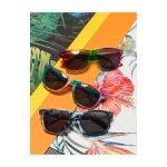 Retro zonnebril met regenboogkleuren en UV400-bescherming kleur meerkleurig luxe weergave