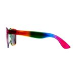 Retro zonnebril met regenboogkleuren en UV400-bescherming kleur meerkleurig weergave zijkant