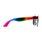 Retro zonnebril met regenboogkleuren en UV400-bescherming kleur meerkleurig tweede weergave met zijkant