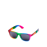 Retro zonnebril met regenboogkleuren en UV400-bescherming met afdrukgebied