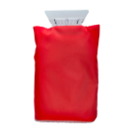 Ijskrabber met beschermende handschoen en gewatteerde binnenkant kleur rood tweede weergave voorkant