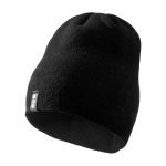 Elastische gebreide muts met ribbelstructuur en dubbele laag van Elevate Life kleur zwart
