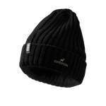 Gebreide muts met ribbelstructuur, elastisch en flexibel van Elevate Life kleur zwart