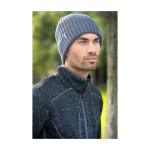 Gebreide muts met ribbelstructuur, elastisch en flexibel van Elevate Life kleur zwart luxe weergave