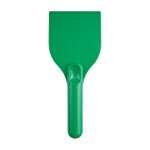 Grote ijskrabber van gerecycled plastic met handvat kleur groen tweede weergave voorkant