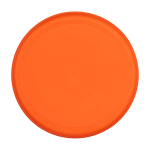Ronde frisbee van gerecycled plastic met gespikkelde afwerking kleur oranje tweede weergave voorkant