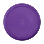 Ronde frisbee van gerecycled plastic met gespikkelde afwerking kleur paars tweede weergave voorkant
