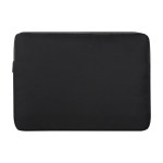 Laptoptas van gerecycled polyester met gevoerde binnenkant, 15,6” kleur zwart tweede weergave voorkant