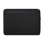 Laptoptas van gerecycled polyester met gevoerde binnenkant, 15,6” kleur zwart tweede weergave achterkant