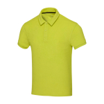 Unisex polo van stof met ultra zachte textuur, 230 g/m², Elevate NXT kleur limoen groen tweede weergave voorkant