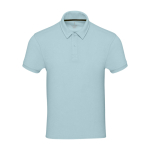 Unisex polo van stof met ultra zachte textuur, 230 g/m², Elevate NXT kleur pastel blauw tweede weergave voorkant
