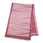 Elegante dames-sjaal van viscose en polyester, 225 g/m² kleur bordeaux