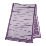 Elegante dames-sjaal van viscose en polyester, 225 g/m² kleur paars