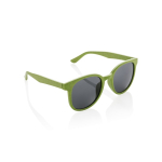 Retro zonnebril van tarwestrovezel met UV400-bescherming kleur groen