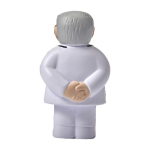 Stressbal van PU-schuim in de vorm van een dokter, personaliseerbaar kleur wit eerste weergave