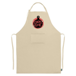 Schort van Fairtrade katoen met verstelbare sluiting, 180 g/m² kleur naturel vijfde weergave