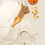 Schort van Fairtrade katoen met verstelbare sluiting, 180 g/m² kleur naturel zesde weergave