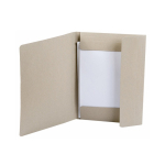 Ecologische map van gerecycled karton met elastische sluiting vierde weergave