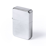 Matte metalen aansteker met vuursteensysteem, navulbaar kleur zilver tweede weergave