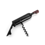 Magnetische kurkentrekker in de vorm van een wijnfles met opener kleur zwart derde weergave
