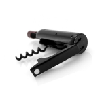 Magnetische kurkentrekker in de vorm van een wijnfles met opener kleur zwart vierde weergave