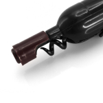 Magnetische kurkentrekker in de vorm van een wijnfles met opener kleur zwart zesde weergave