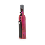 Magnetische kurkentrekker in de vorm van een wijnfles met opener kleur roze  negende weergave