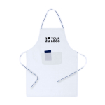 Schort van katoen en polyester met lengte tot boven de knie met jouw bedrukking